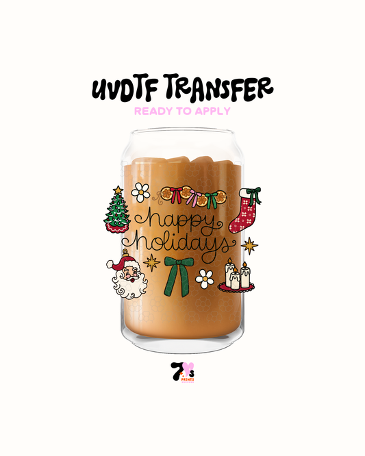 Happy Holidays - UVDTF Decal