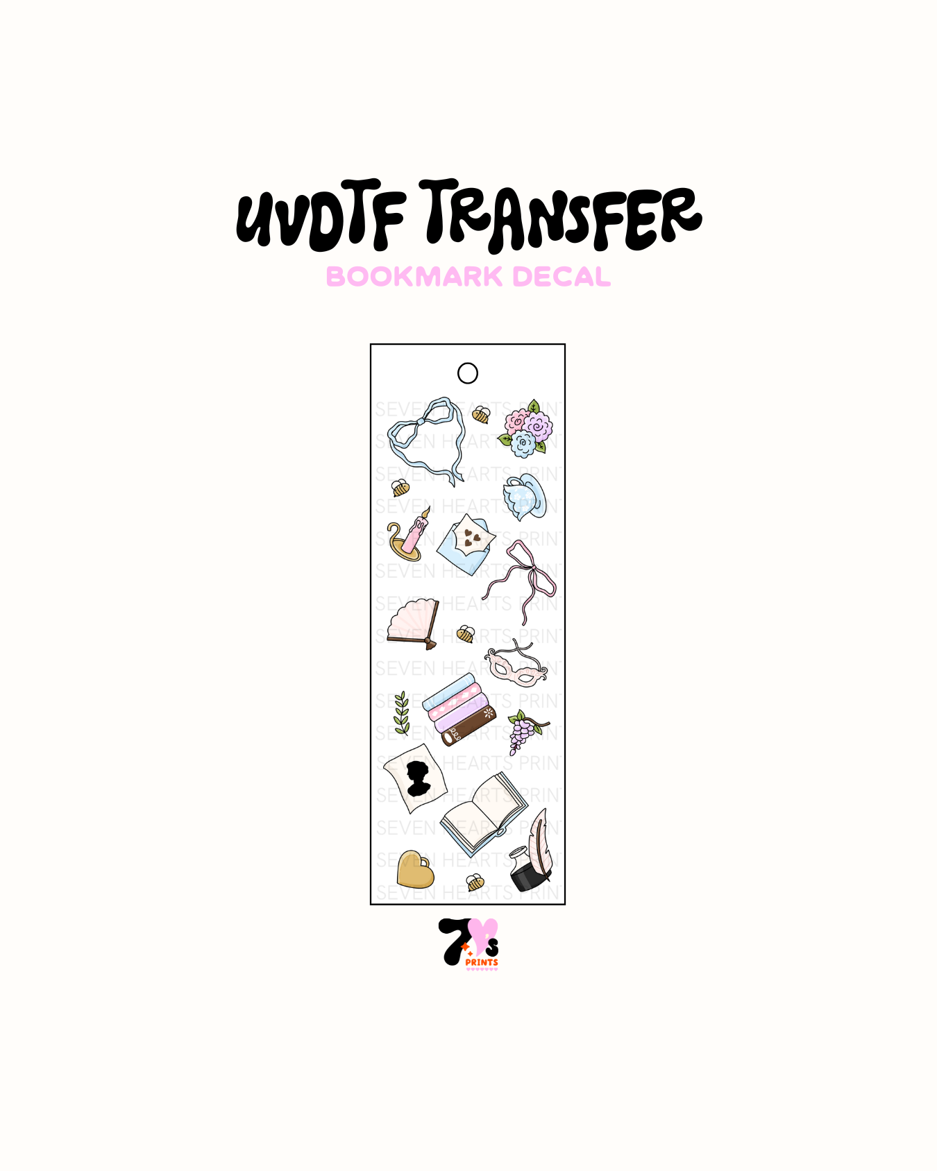 Bridgerton Icons - UVDTF Bookmark Decal