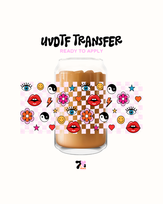 Retro Checkered - UVDTF Wrap