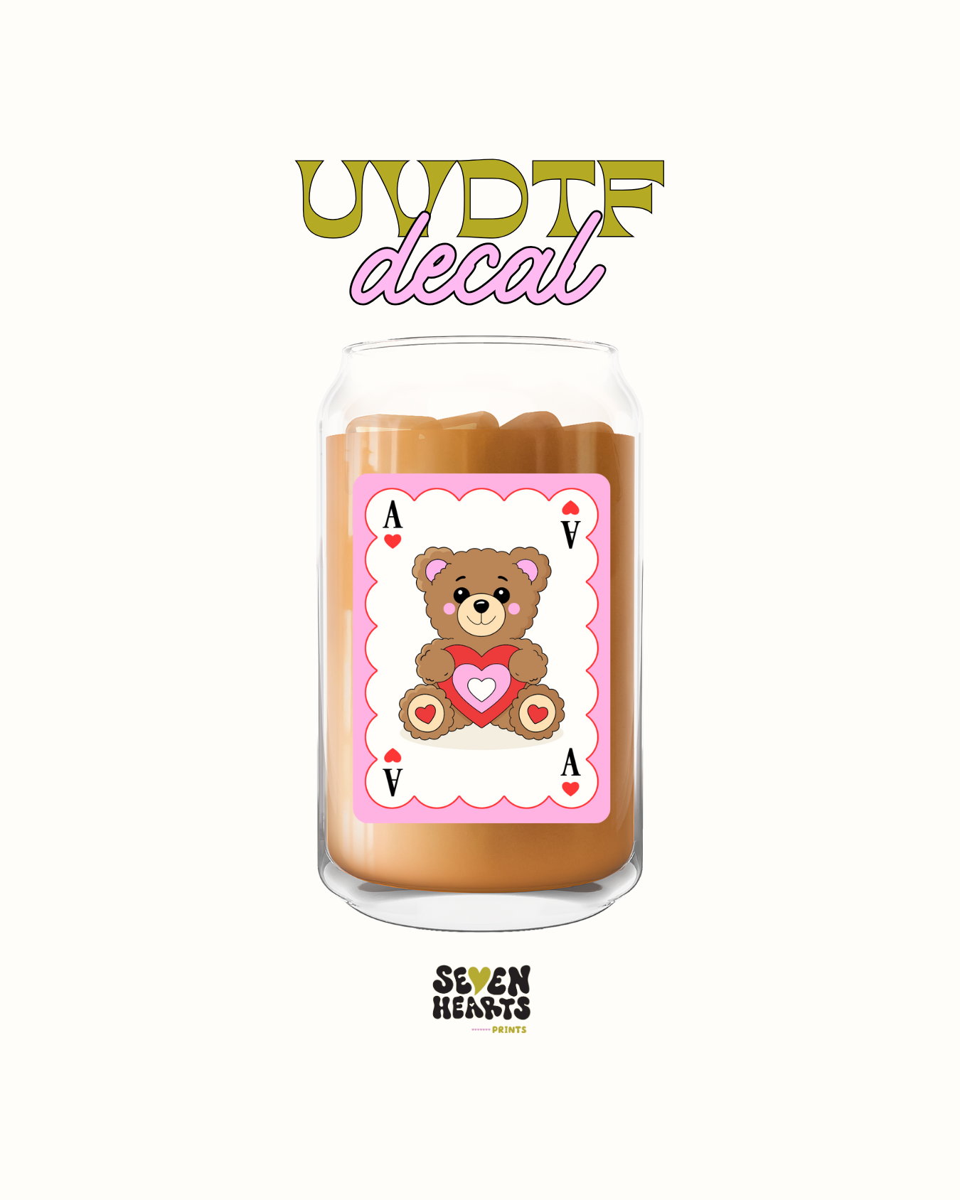 Teddy card - UVDTF Decal