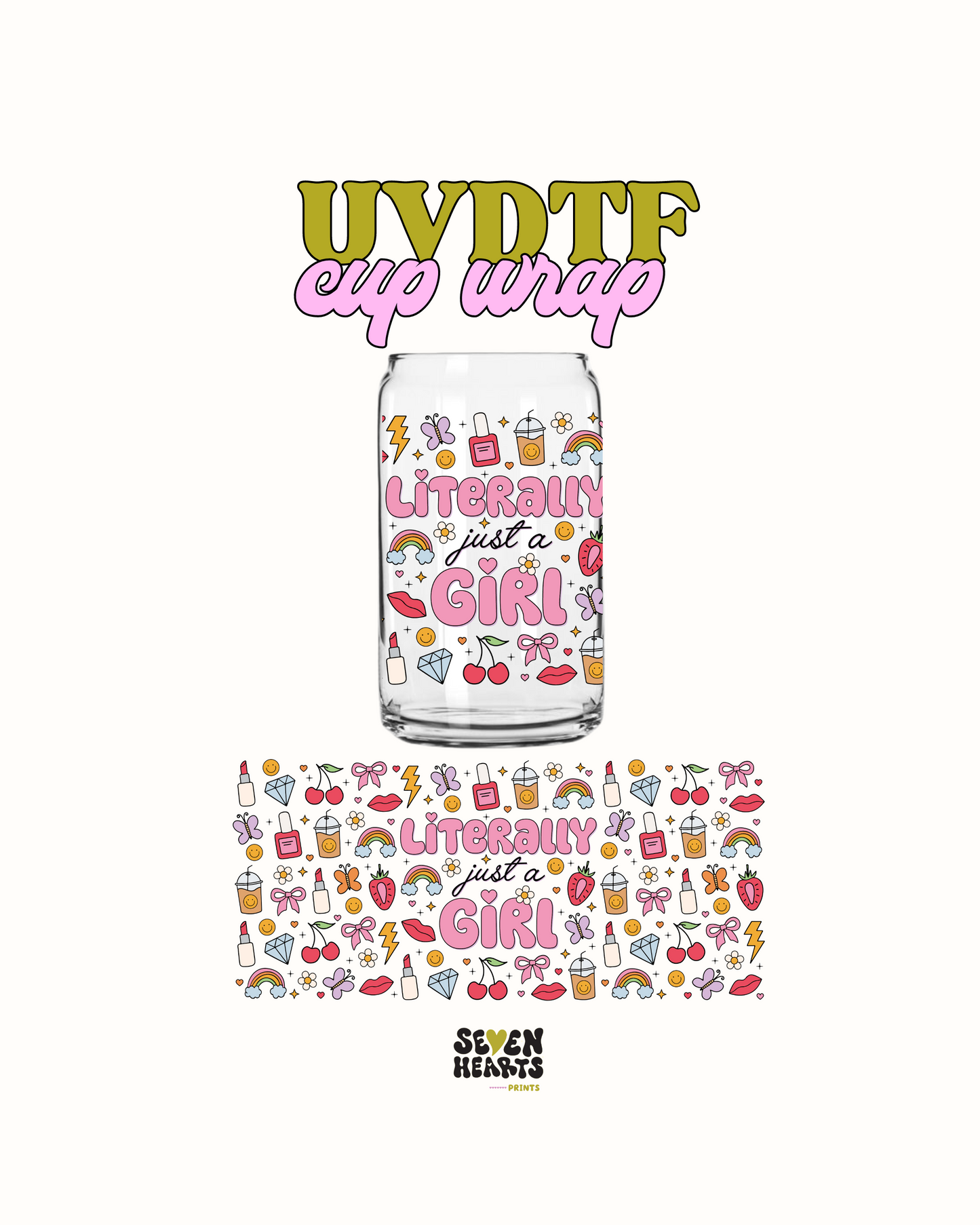 Literalmente solo una niña - UV DTF 