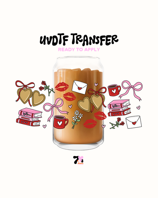 Book mugs and kisses - UVDTF Wrap