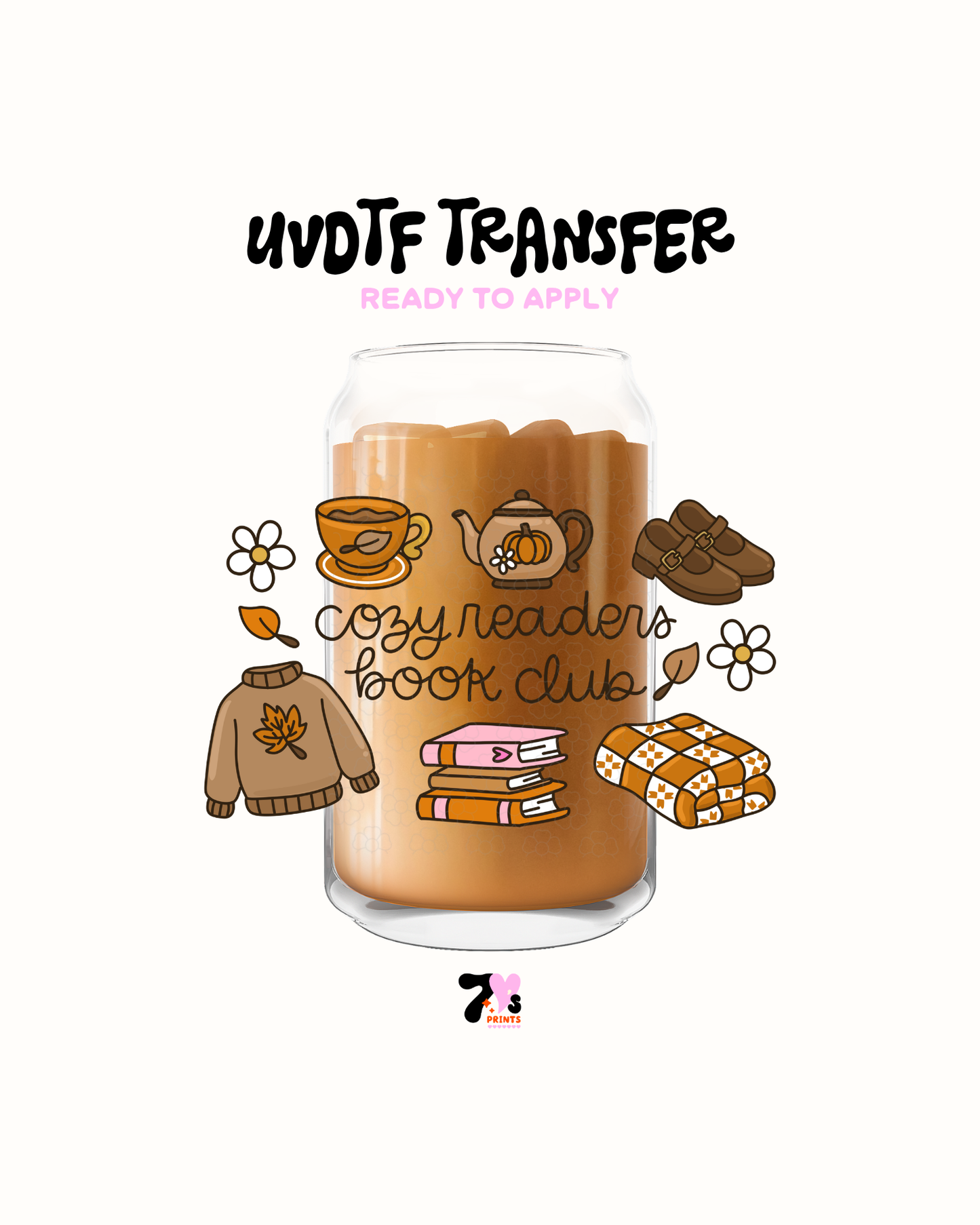 Fall cozy readers - UVDTF Decal