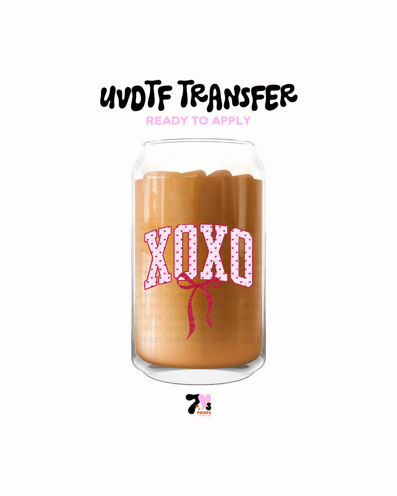 XOXO (Bow) - UVDTF Decal