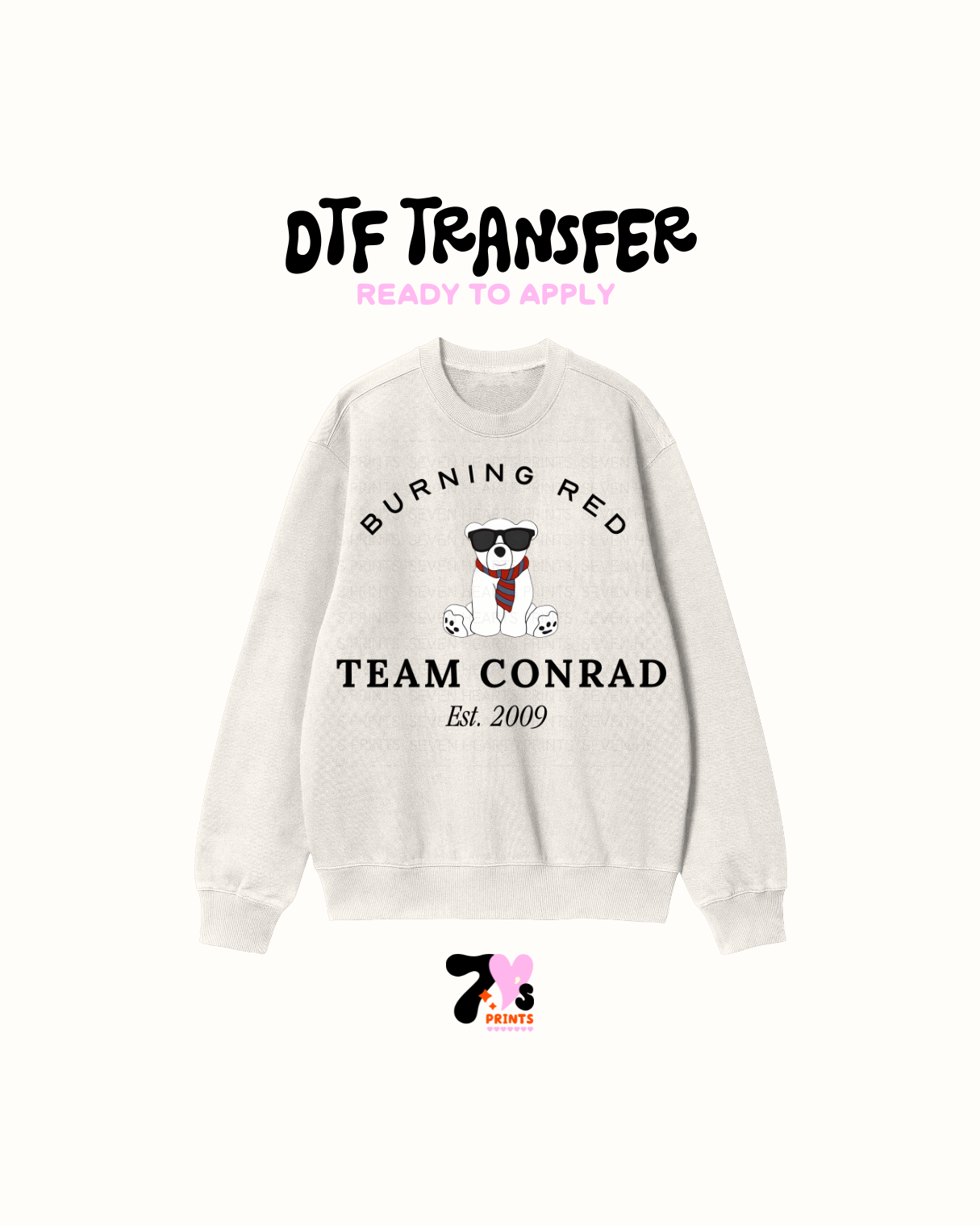 Burning red team conrad - DTF Transfer