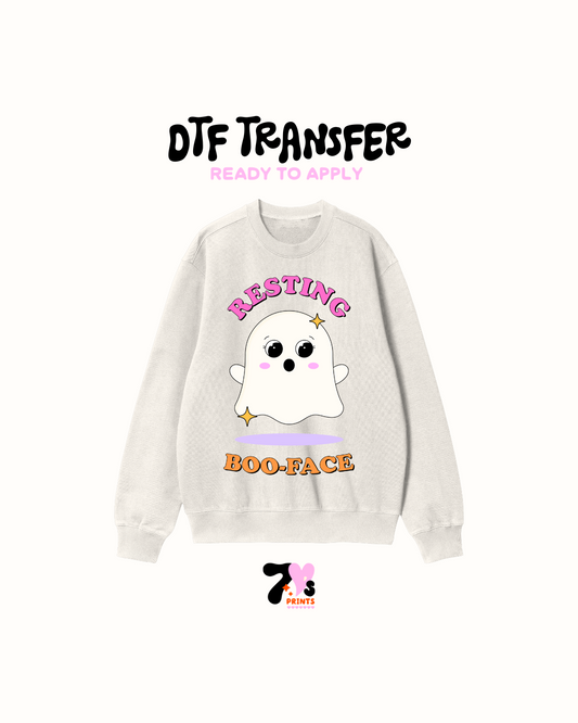 Resting boo face - DTF Transfers