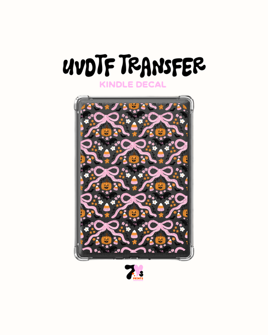 Cute Pumpkins and bows - UVDTF Kindle Decal
