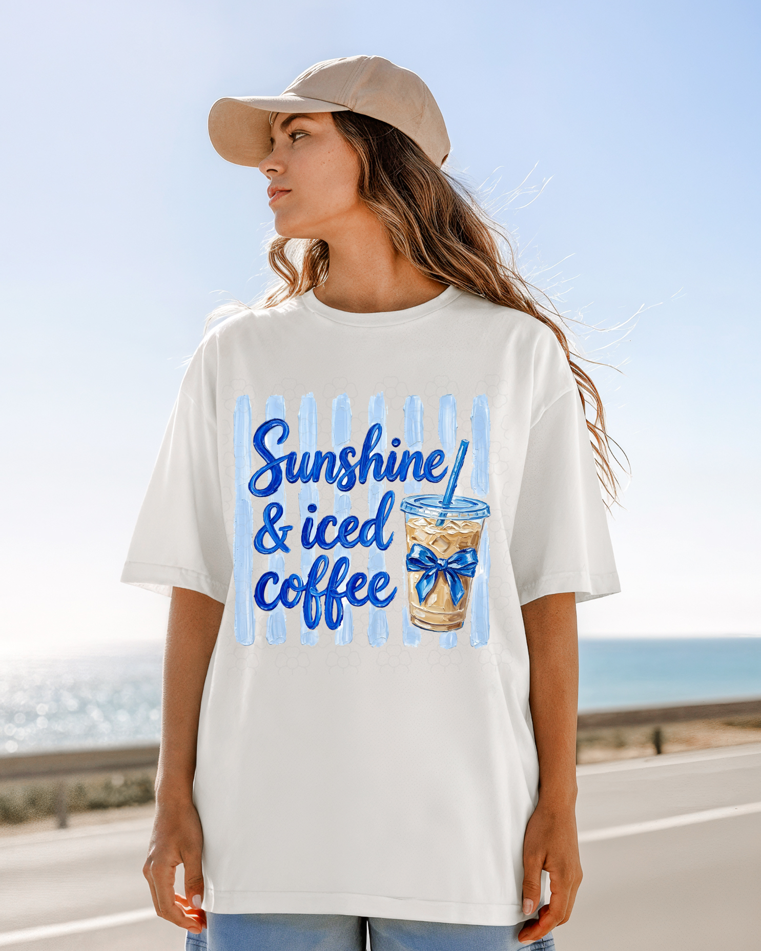 Sunshine and iced coffee- DTF Transfers