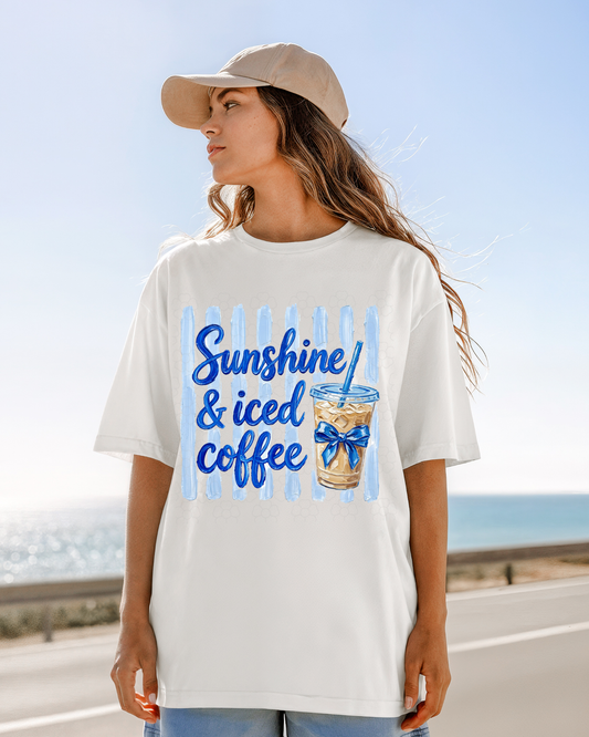 Sunshine and iced coffee- DTF Transfers