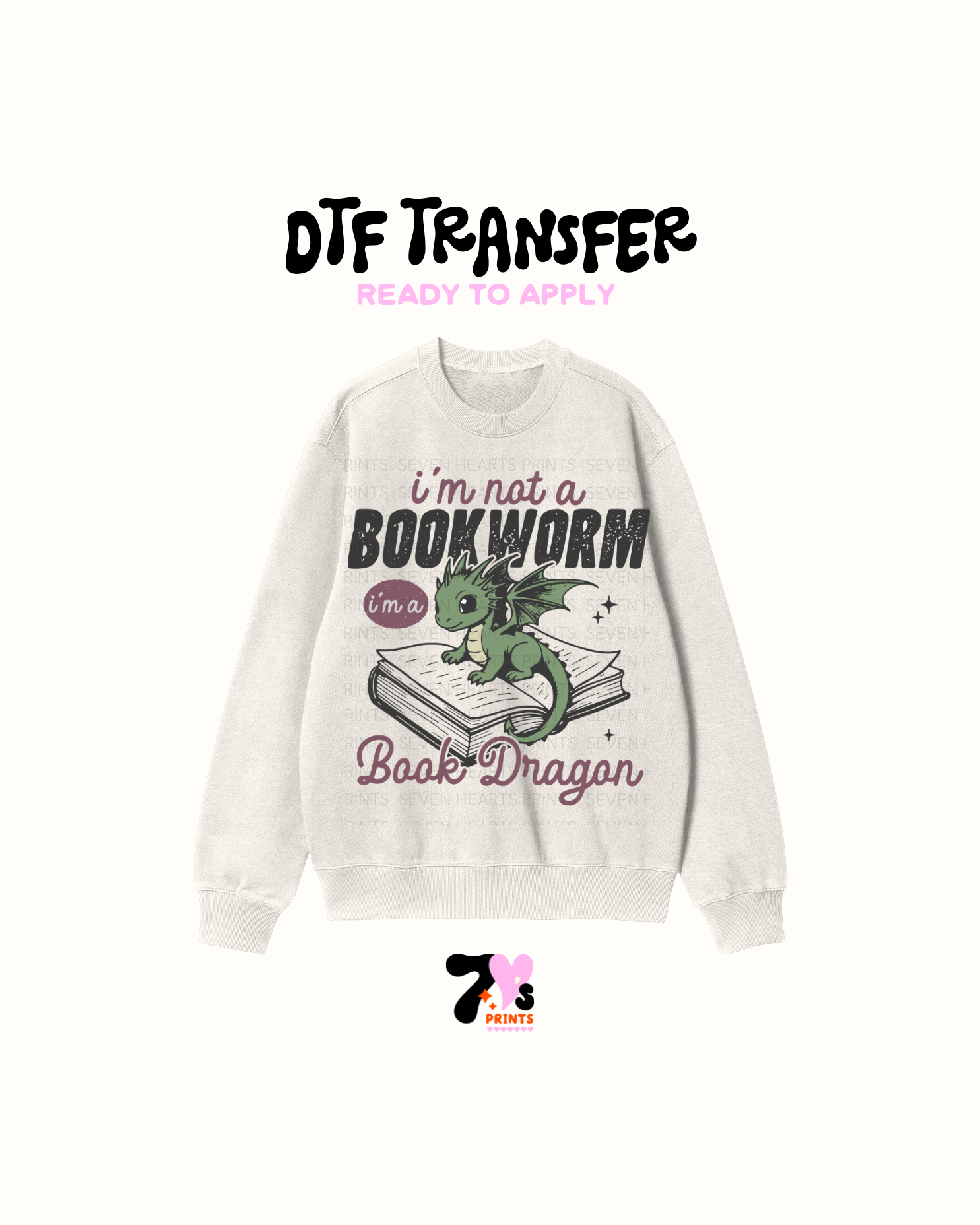 Bookworm (Dragon Black) - DTF Transfers