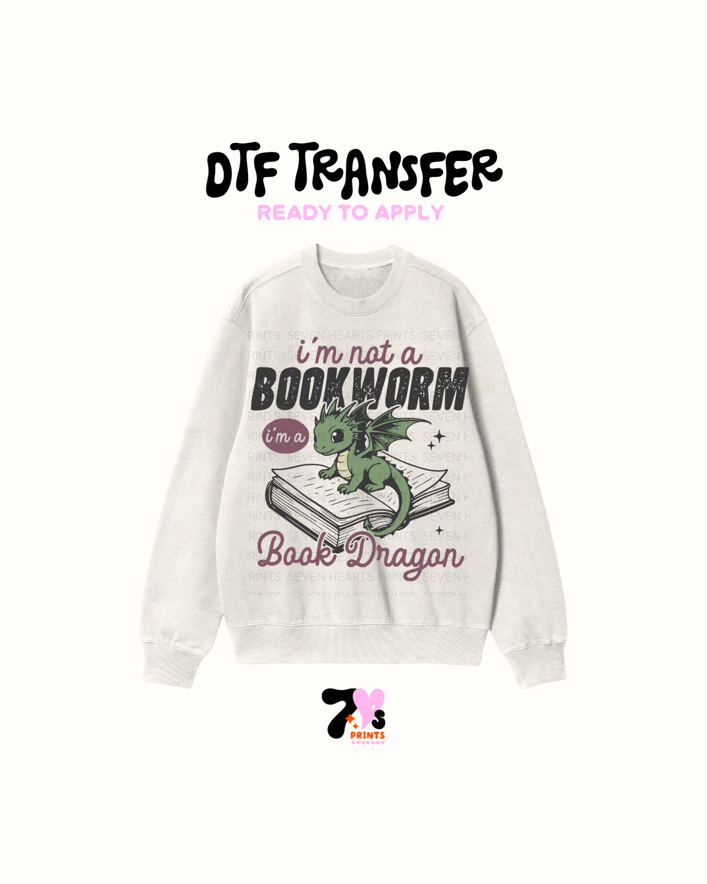 Bookworm (Dragon Black) - DTF Transfers