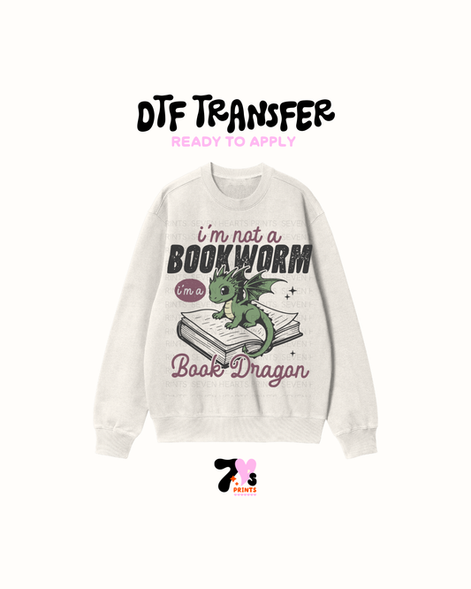 Bookworm (Dragon Black) - DTF Transfers