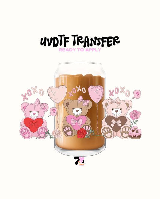 Xo Xo bear - UVDTF Wraps