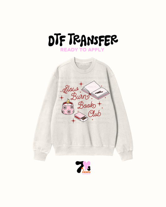 Slow Burn Book Club (Red) - DTF Transfers