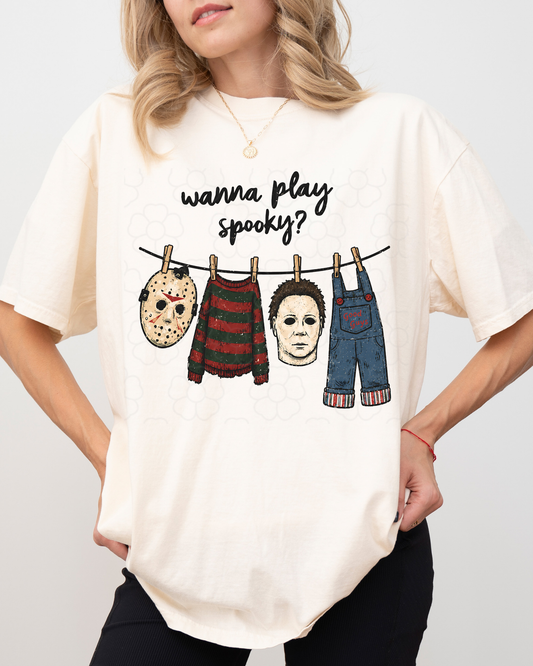 Wanna play spooky - DTF Transfers