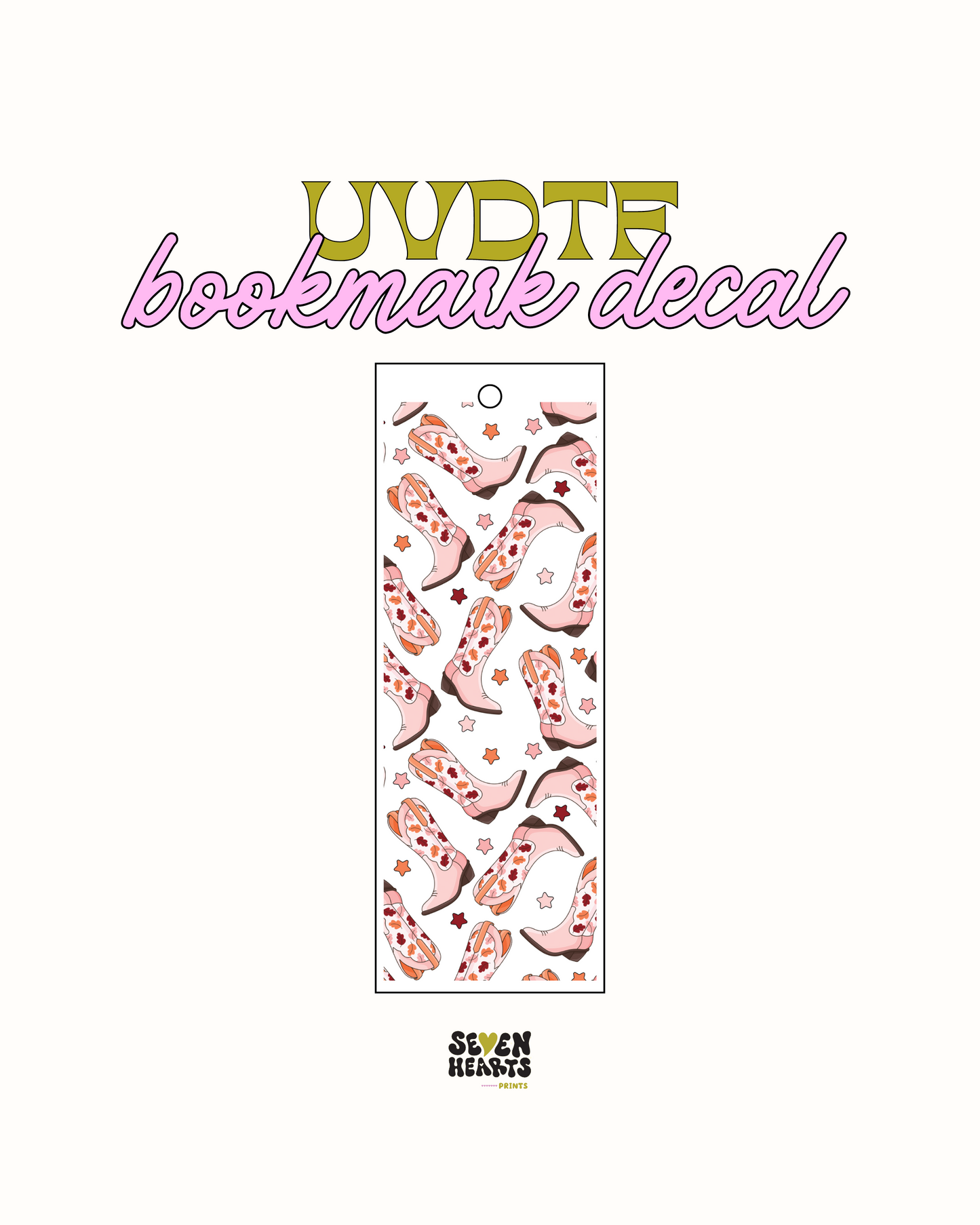 Fall Howdy - UVDTF Bookmark Decal