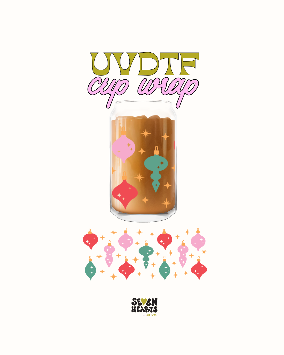 Colorful ornaments - UVDTF Cup Wrap