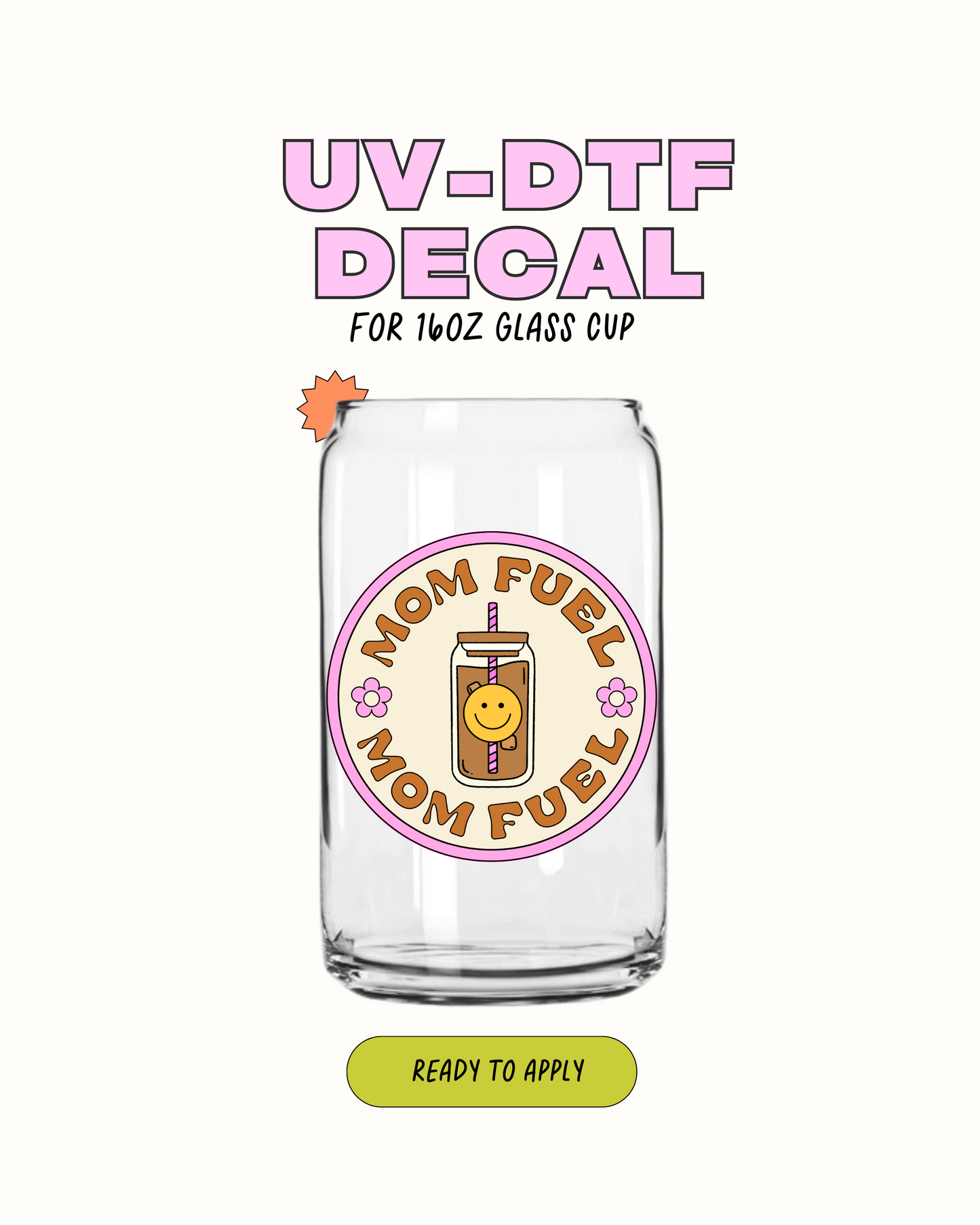 Mom Fuel Label  - UVDTF