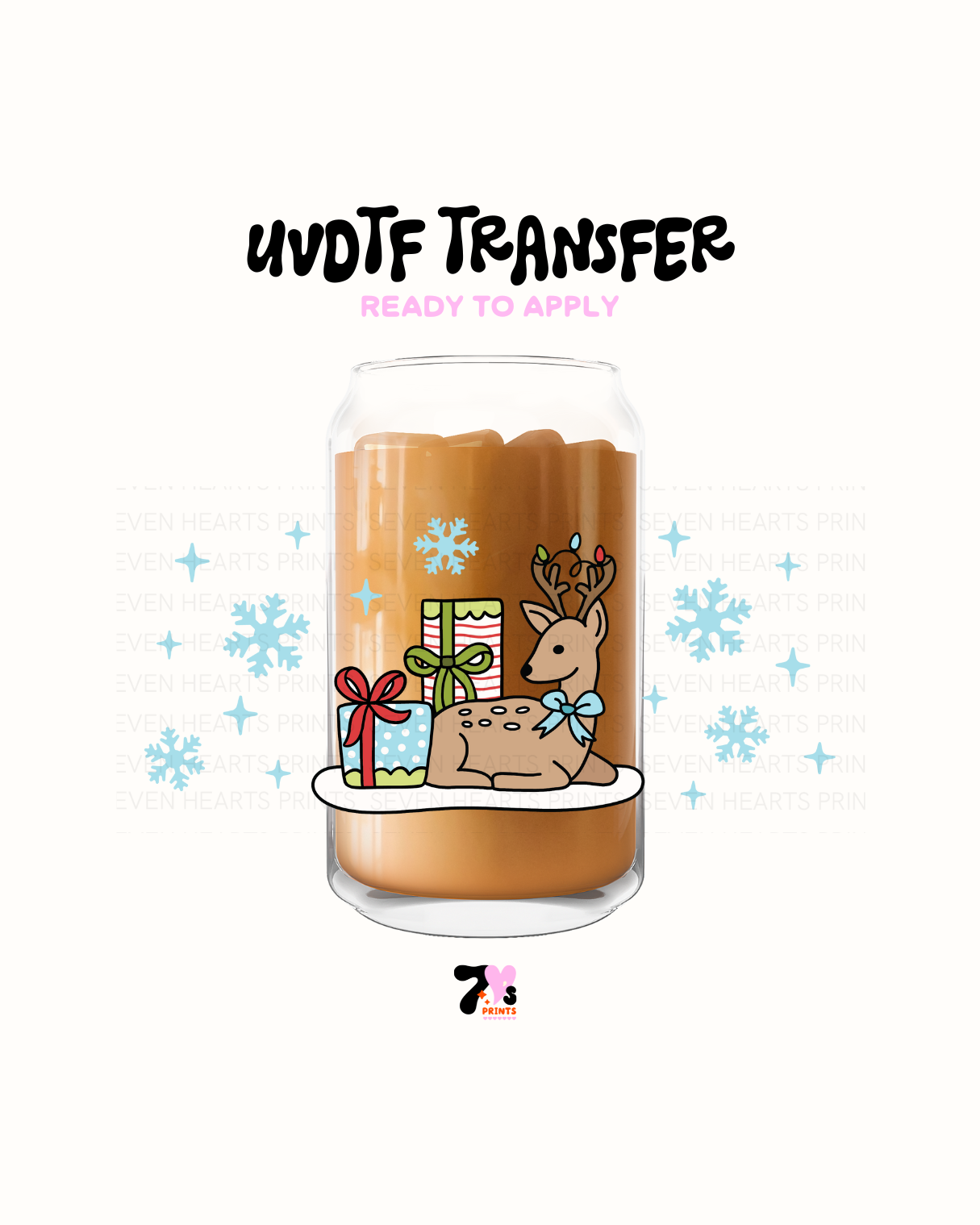 Raindeer xmas gift - UVDTF Wraps