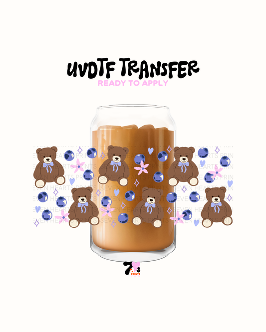 Blue berry bear - UVDTF Wrap