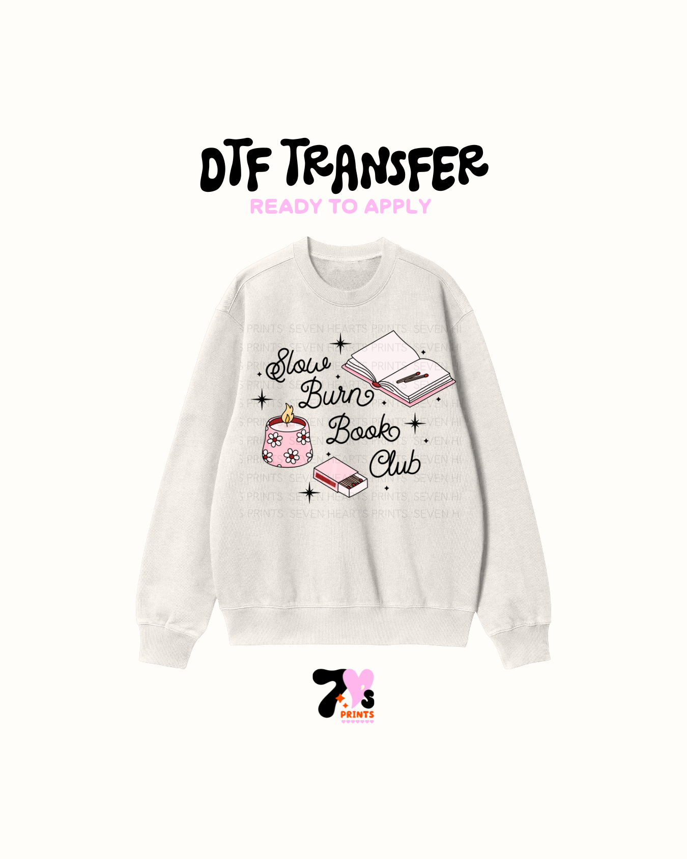 Slow Burn Book Club (Black) - DTF Transfers