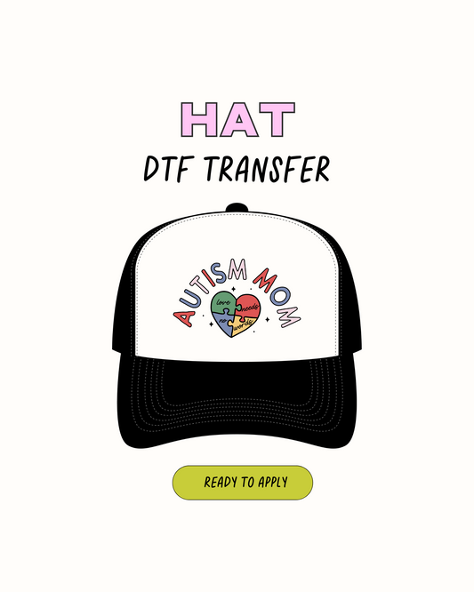 Mamá con autismo - Transferencias de sombreros DTF 