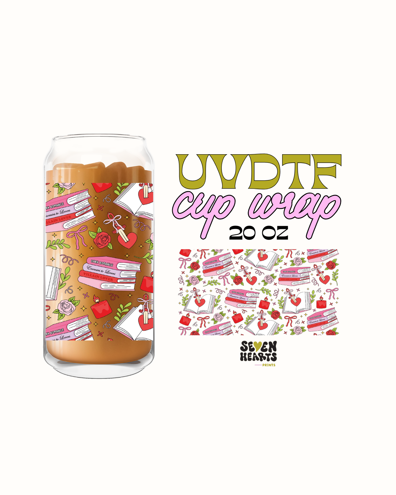 Smut Reader - Double Sided UVDTF 20oz Cup Wrap