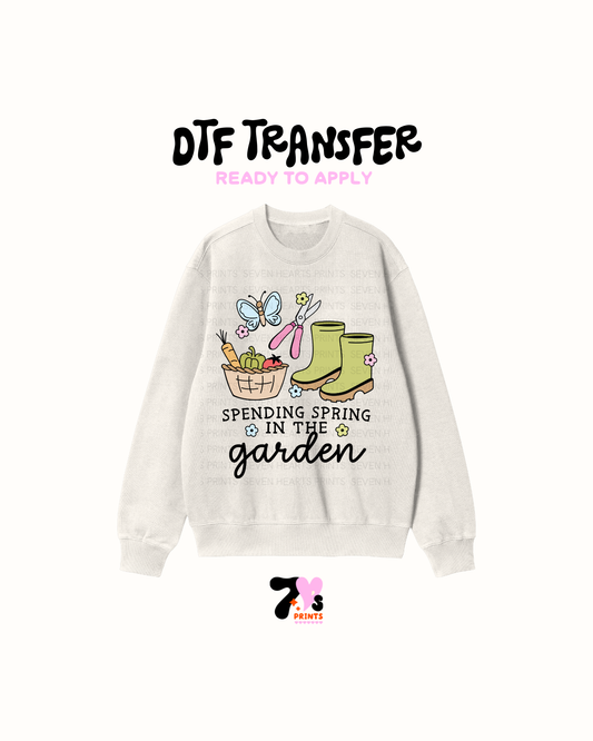 Spending spring  in the garden- DTF Transfers