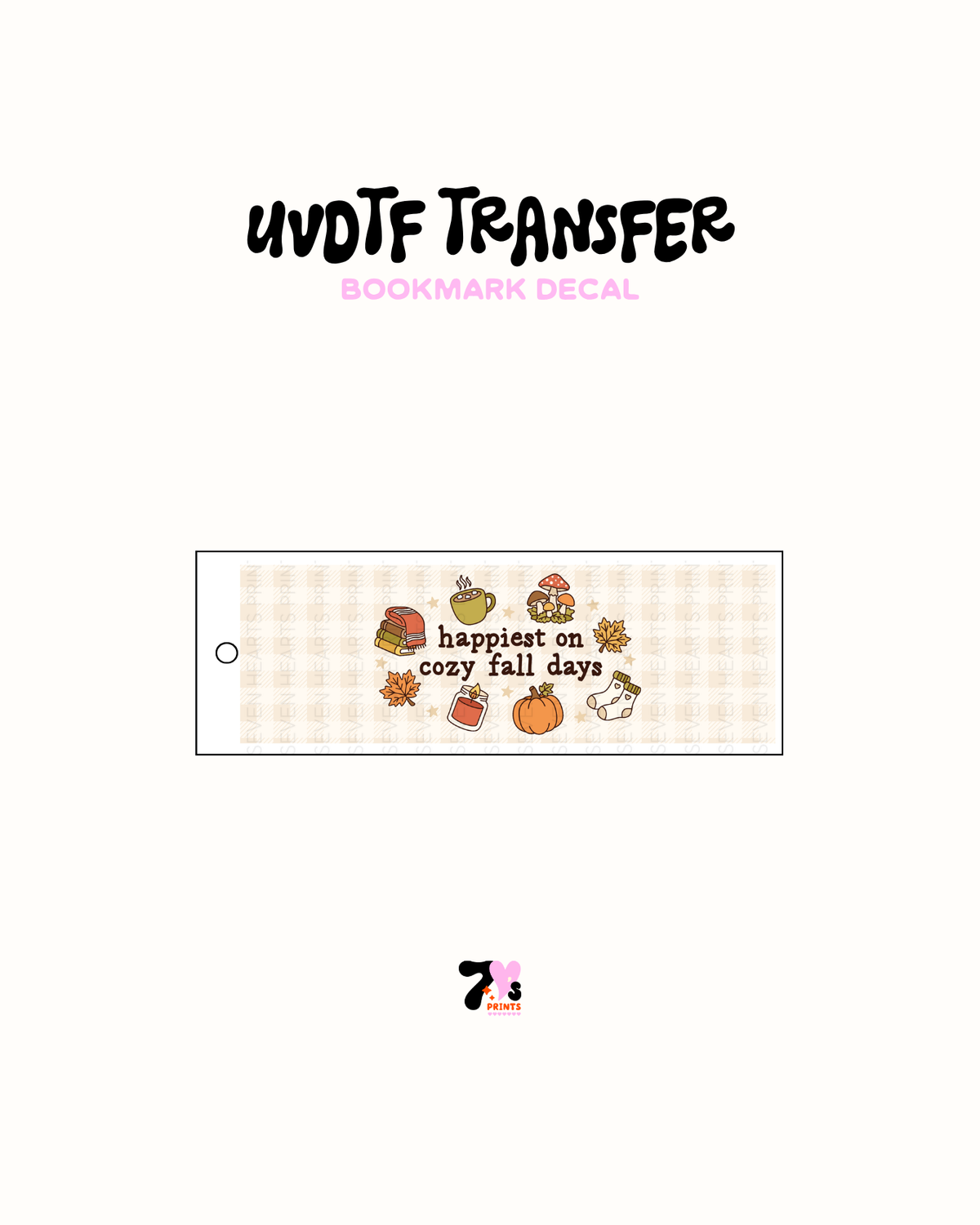 UVDTF Bookmark Decal #361