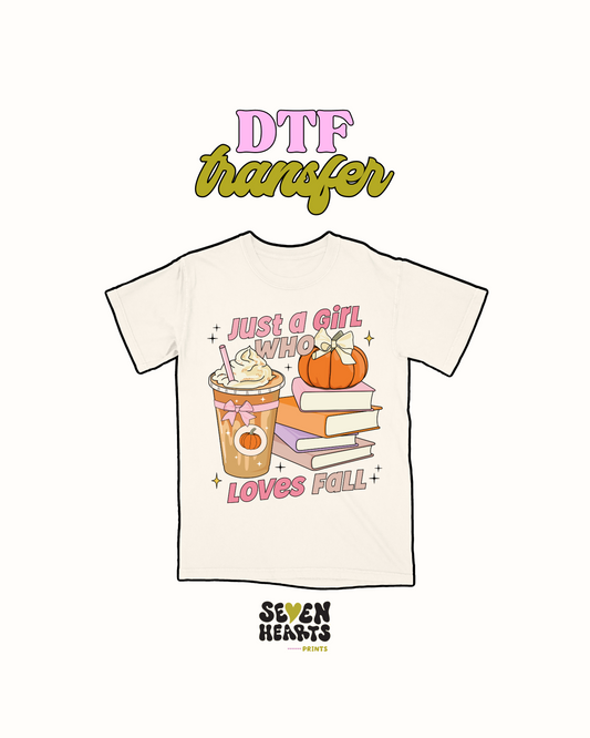 Just a girl who love fall - DTF Transfer