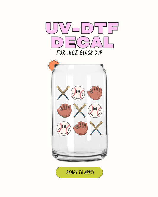 Béisbol y caras sonrientes - UVDTF 