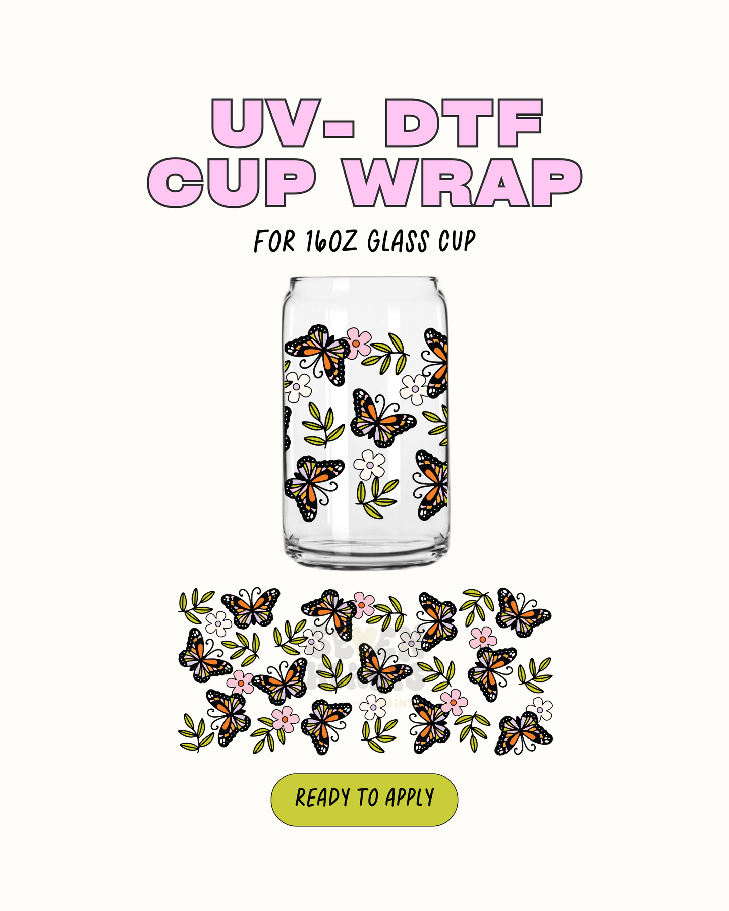 Spring Butterflies - UV DTF