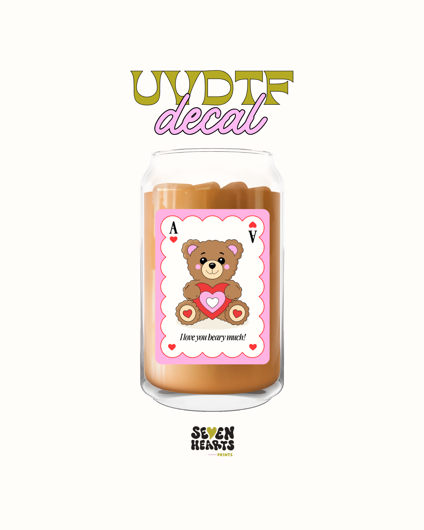 love you beary much - UVDTF Decal