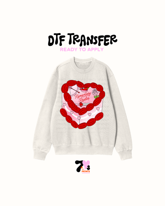 Romantasy Reader Cake -  DTF Transfers