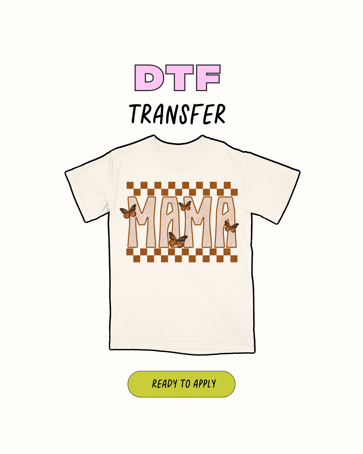 Mama checkered - DTF Transfer
