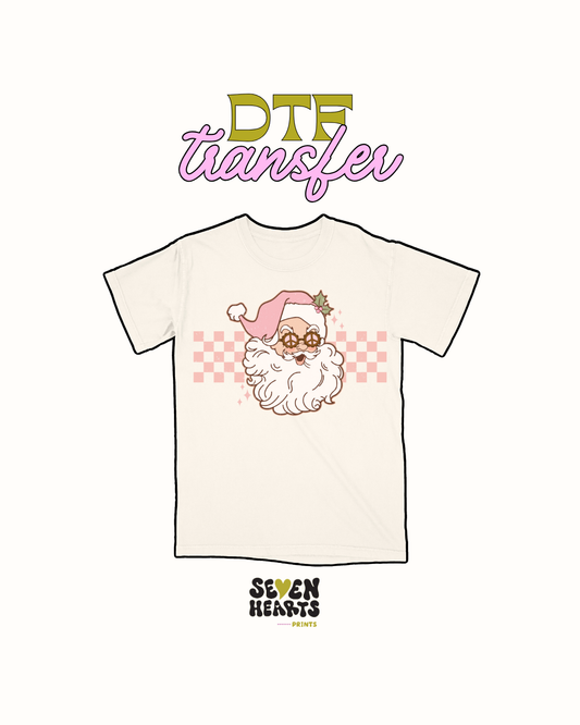 Santa clause chekers - DTF Transfers