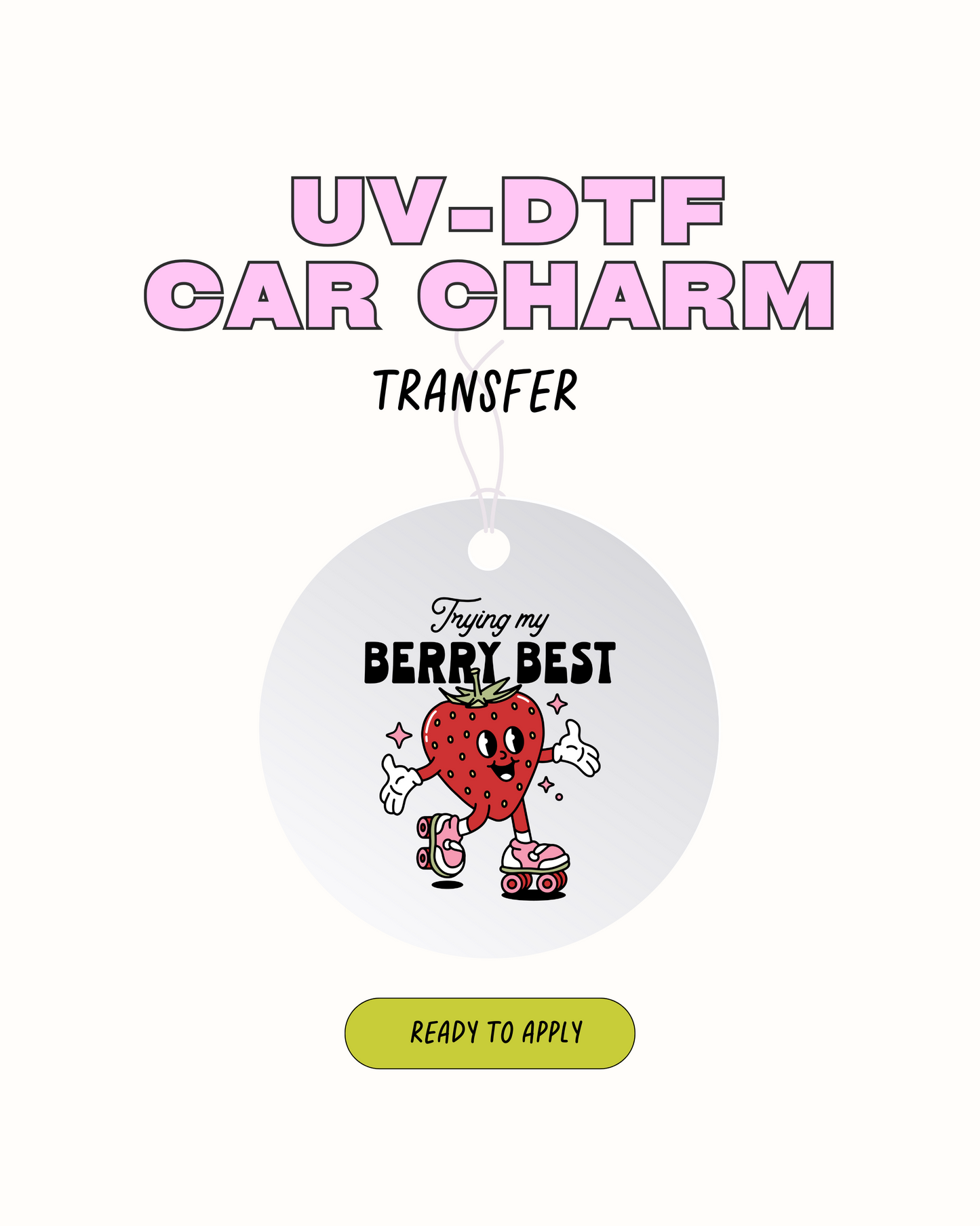 Trying my Very Best - Car Charm Decal