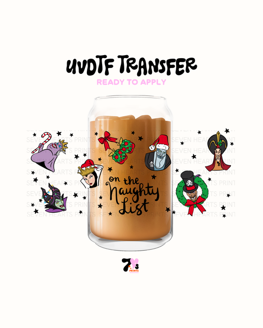 On the naughty list friends - UVDTF Wraps