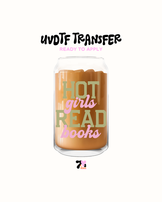 Hot girls read books - UVDTF Decal