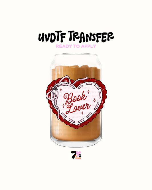 Book lover Heart - UVDTF Decal