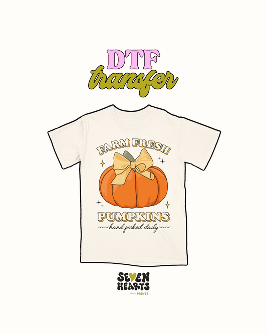 Farm fresh pumpkins - DTF Transfer