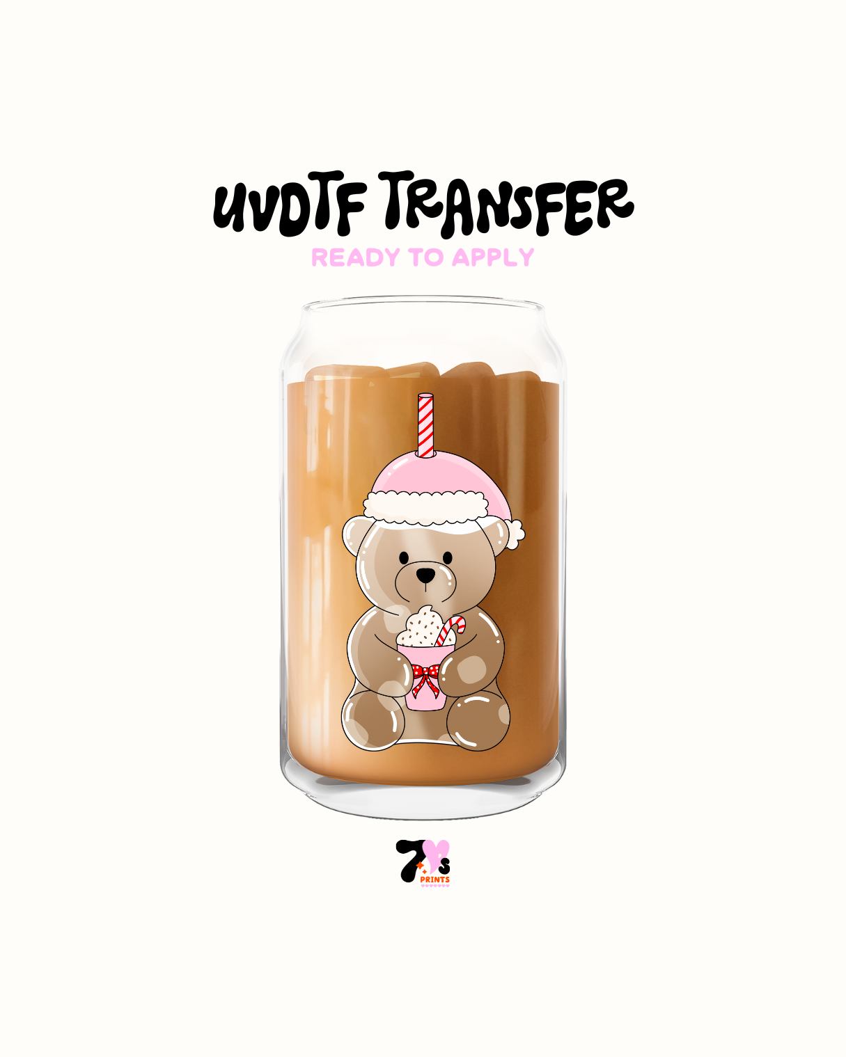 Cute bear- UVDTF Decal