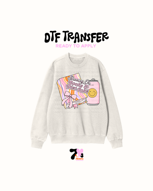 Runing Book and Diet coke - DTF Transfer