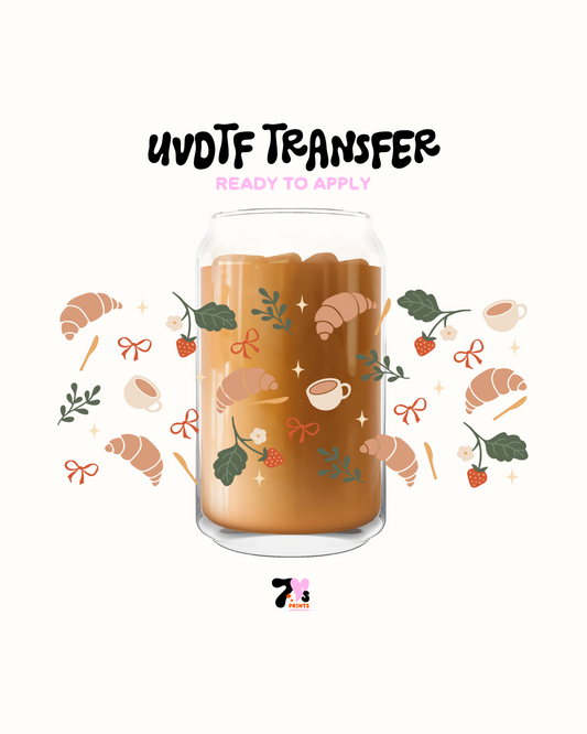 Croissants and bows - UVDTF Wrap