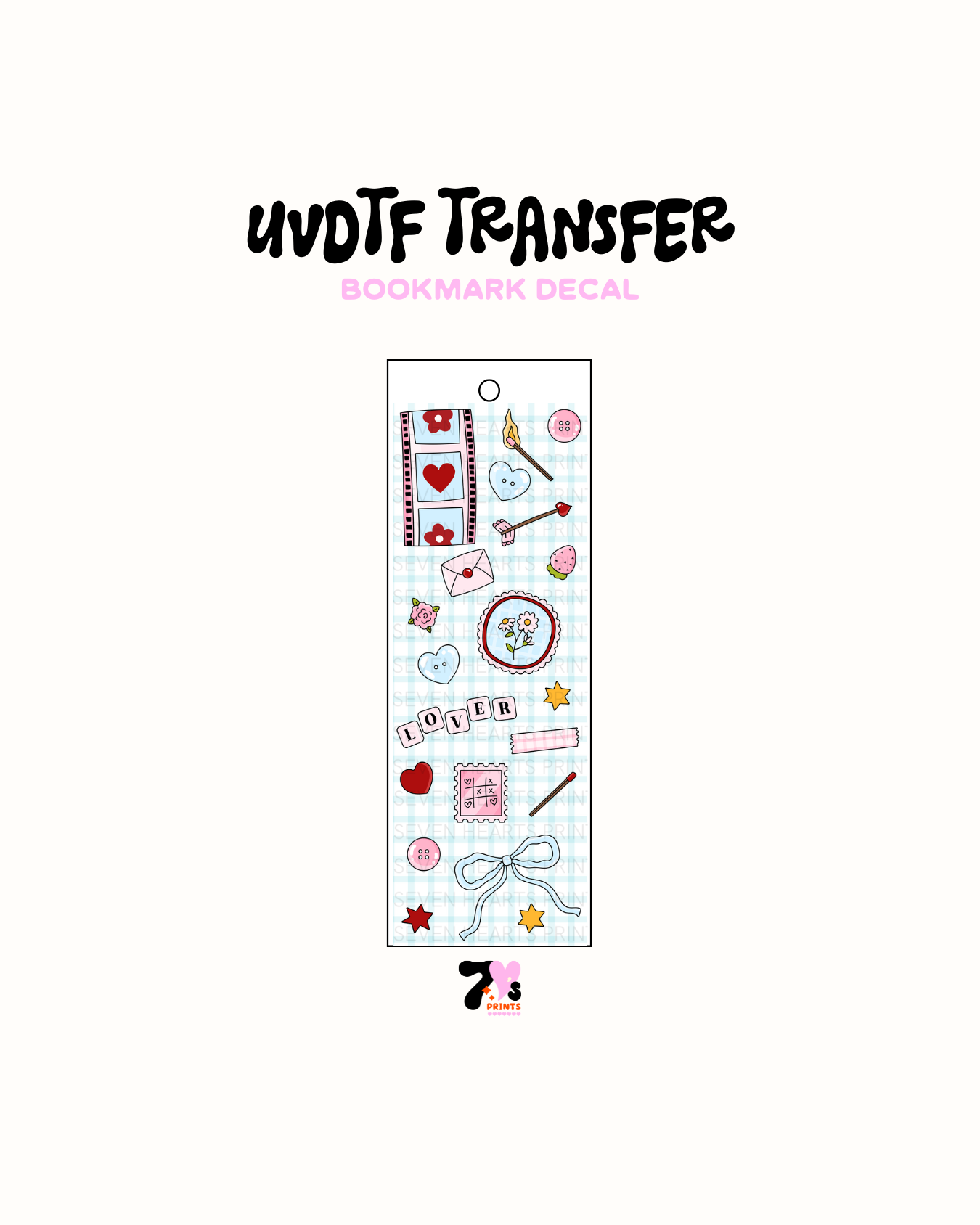 Mix tape (Blue) - UVDTF Bookmark Decal