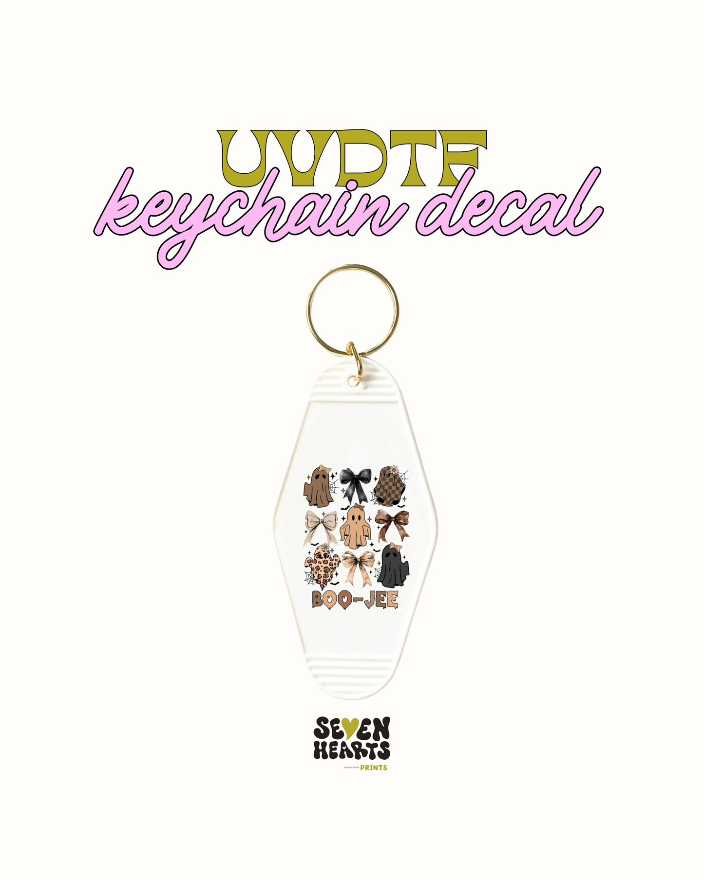 boo jee - Keychain Decal Set of 5 UVDTF