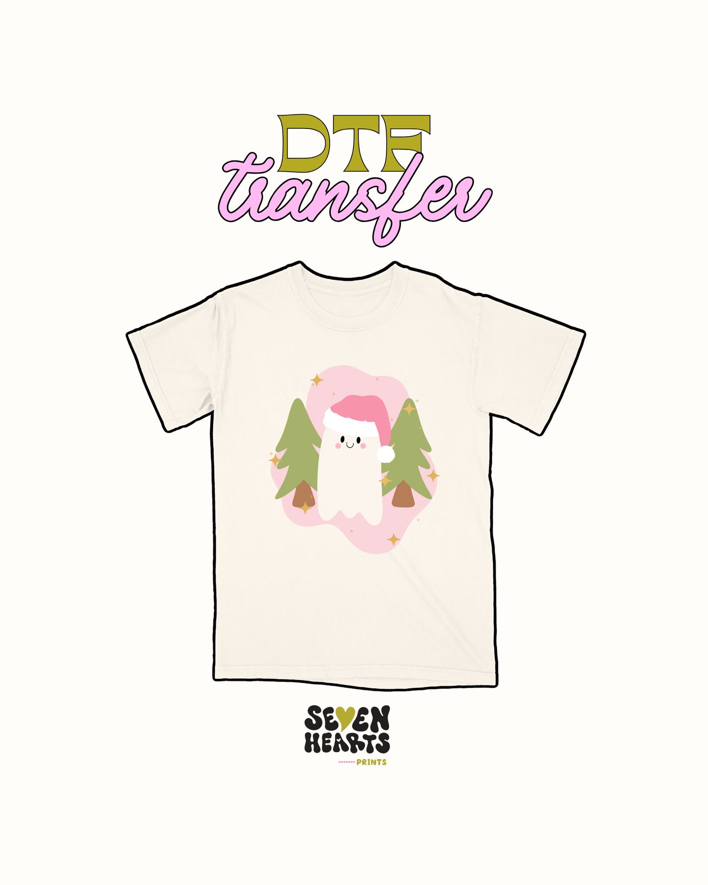 Xmas ghosty- DTF Transfer