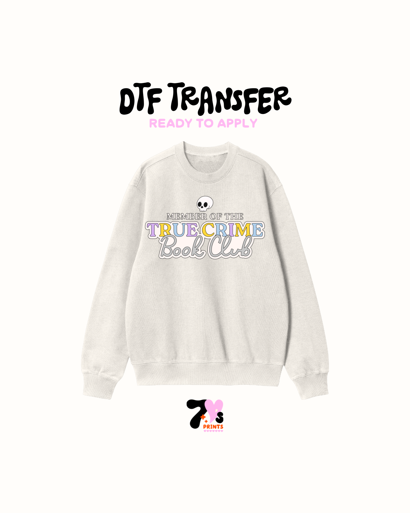 True Crime book club - DTF Transfers