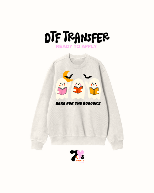 Here for the books - DTF Transfers