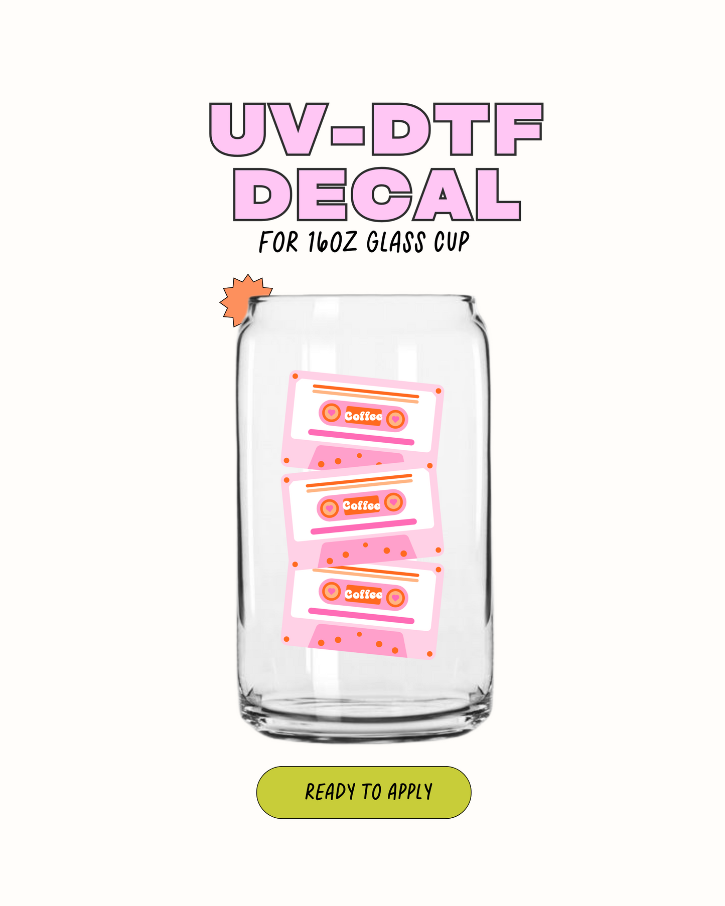 Coffee Casssets - UVDTF